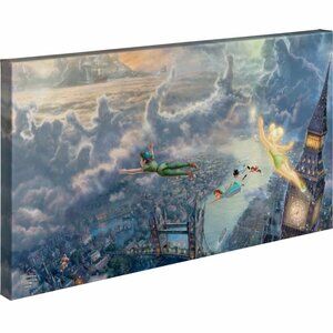 Tinker Bell And Peter Pan Fly To Neverland 16x31​​​